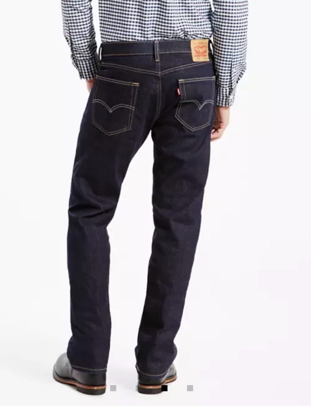 Levi's Men’s 505 Dark-Washed Straight-Leg Jeans, W33, L34